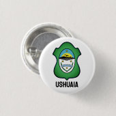 Coat of arms of Ushuaia - Argentina 缶バッジ (正面&裏面)