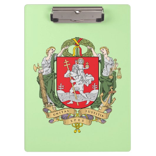 Coat of arms of Vilnius, Lithuania Clipboard クリップボード (正面)