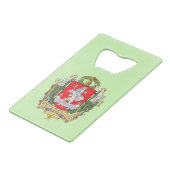 Coat of arms of Vilnius, Lithuania Credit Card Bot クレジットカード栓抜き (正面アングル)