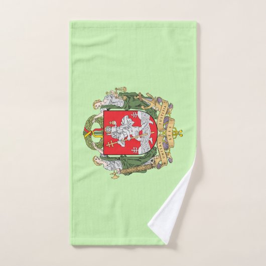 Coat of arms of Vilnius, Lithuania Hand Towel ハンドタオル (ハンドタオル)