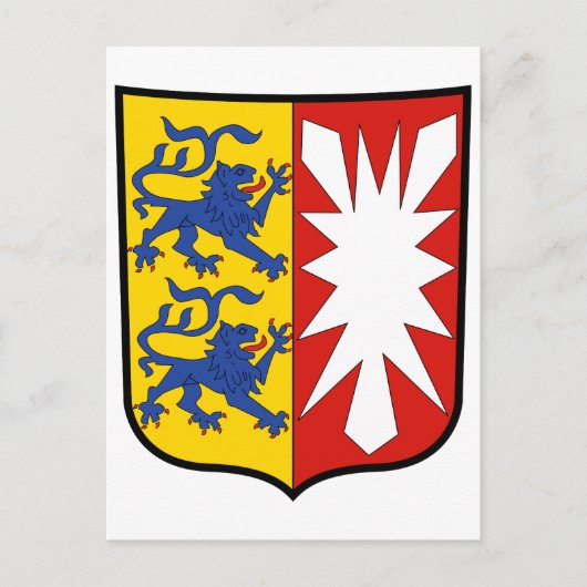Coat of arms Schleswig-Holstein公式ドイツ ポストカード (正面)