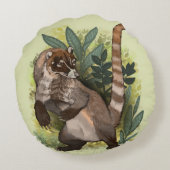 CoatamundiまたはホワイトノーズCoati ラウンドクッション (裏面)