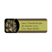 CoatamundiまたはホワイトノーズCoati ラベル (正面)