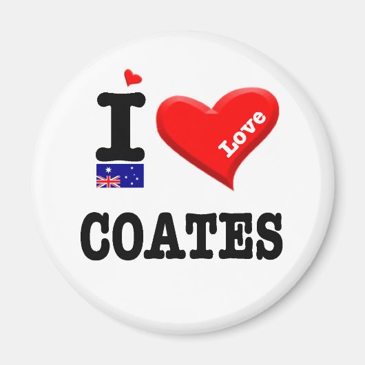 COATES – 大好き マグネット (正面)
