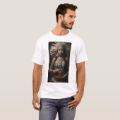 Coatlicue – メキシコ神話の神アステカ神 tシャツ (正面フル)