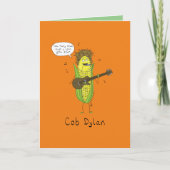 Cobディランミュージシャンコーングリーテおもしろいィングカード カード (正面)