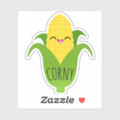Cob FoodieステッカーのCornyかわいいコーン シール (シート)