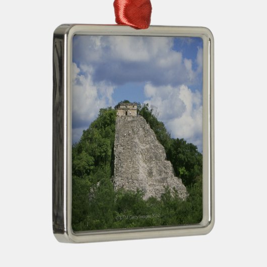 Cobaのユカタン半島、メキシコのマヤの台なし メタルオーナメント (右)