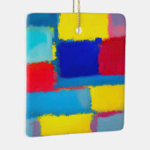 「Cobaltカーニバル」抽象芸術アート セラミックオーナメント (右)