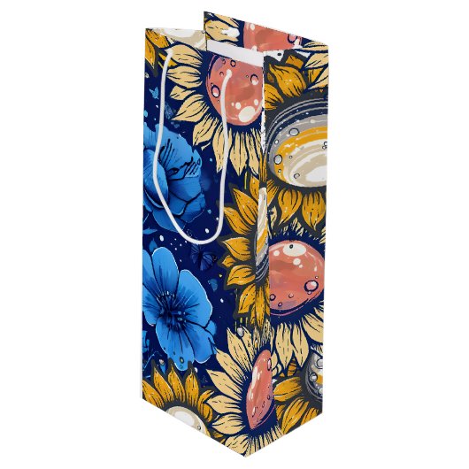 Cobalt Bloom  ワインギフトバッグ (正面アングル)