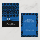 Cobalt BlueとBlack Damaskエンクロージャカード エンクロージャーカード (正面/裏面)