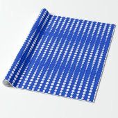 Cobalt Blue and White Polka Dots Wrapping Paper ラッピングペーパー (アンロールド)