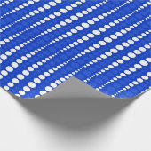 Cobalt Blue and White Polka Dots Wrapping Paper ラッピングペーパー (角)