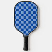 Cobalt Blue Checkerboard ピックルボールラケット (裏面)