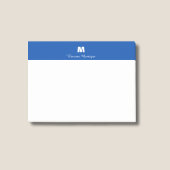 Cobalt Blue Chic Personalized Name Letter Monogram ポストイット