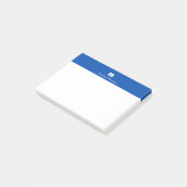 Cobalt Blue Chic Personalized Name Letter Monogram ポストイット (アングル)