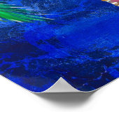 Cobalt Blue Palm Treeポスター ポスター (角)