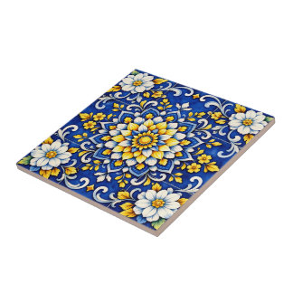 Cobalt Garden Glow Tile  タイル