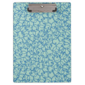 Cobalt Scribble Rings – minimal modern Pattern クリップボード (正面)