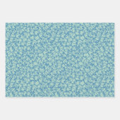 Cobalt Scribble Rings – minimal modern Pattern ラッピングペーパーシート (正面)