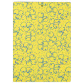 Cobalt Scribble Rings – modern Pattern クリップボード (裏面)