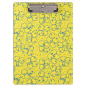 Cobalt Scribble Rings – modern Pattern クリップボード (正面)