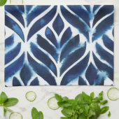 Cobalt WaterカラータイルIV キッチンタオル (折り畳み)