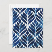 Cobalt WaterカラータイルIV ポストカード (正面/裏面)