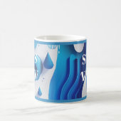 Cobalt Wave Signature Morning Coffee Mug コーヒーマグカップ (中央)