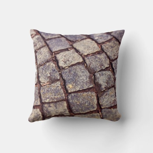 Cobblestones paving stones stones クッション (裏面)