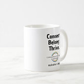 CoBC Mug - Connect Belong Thrive コーヒーマグカップ (正面右)