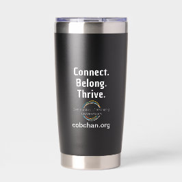 CoBC Tumbler (白い文字) - Connect Belong Thrive 保温保冷タンブラー