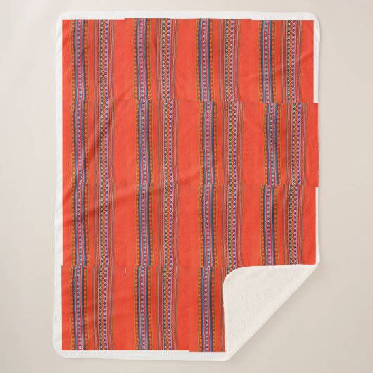 Cobertor aguayo boliviano シェルパブランケット (正面)