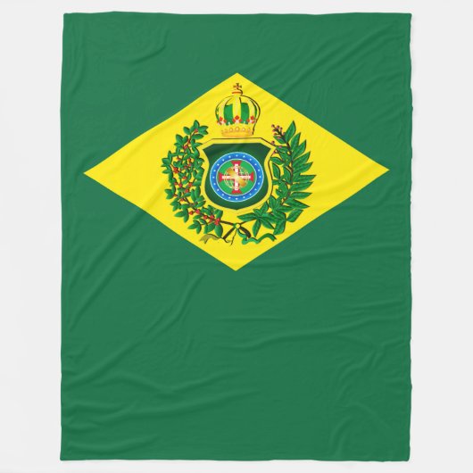 Cobertor de Lã Bandeira Imperial do Brasil フリースブランケット (正面)