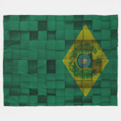 Cobertor de Lã Bandeira Imperial do Brasil フリースブランケット (正面(横))