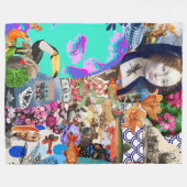 Cobertor De Velo Blanket ArteMix N61 フリースブランケット (正面(横))
