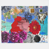 Cobertor De Velo Blanket ArteMix N65 フリースブランケット (正面(横))