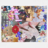 Cobertor De Velo Blanket ArteMix N66 フリースブランケット (正面(横))