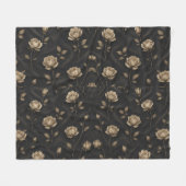 Cobertor Floral em design  フリースブランケット (正面(横))