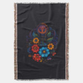 COBERTOR FLORES スローブランケット (正面縦)