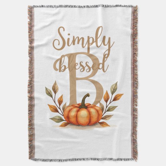 Cobertor  "Simply Blessed" スローブランケット (正面縦)