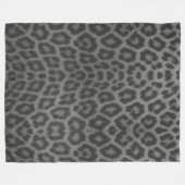 Cobertor Textura de Pele de Leopardo フリースブランケット (正面(横))