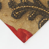 COBERTOR Tulipas e Renda DESIGN フリースブランケット (角)