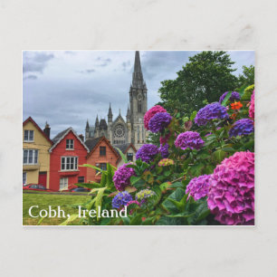 Cobhアイルランドのアジサイ、郵便はがき ポストカード