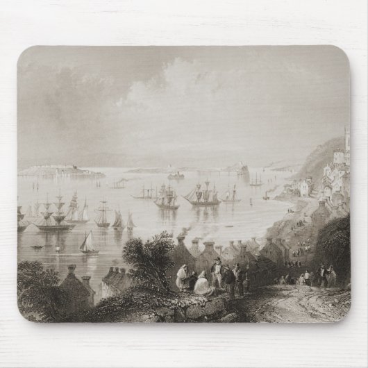 Cobh港、コルク、アイルランド マウスパッド (正面)