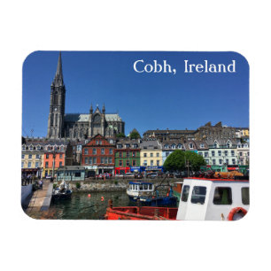 Cobh、桟橋の磁石からのアイルランドの眺め マグネット
