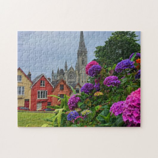 Cobh Ireland Flower Cathedral Puzzle ジグソーパズル (横)