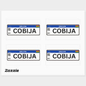 Cobija Mercosur 長方形シール (シート)