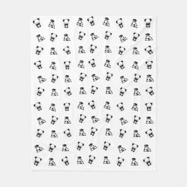 Cobija panda フリースブランケット