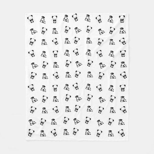 Cobija panda フリースブランケット (正面)